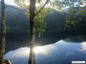 Morgensol over Kvingedalsvatnet