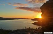 Solnedgang fra Melshovden